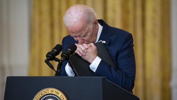 El presidente de Estados Unidos, Joe Biden, hace una pausa mientras habla en el Salón Este de la Casa Blanca en Washington, DC, Estados Unidos. (Foto: Al Drago / Bloomberg9.