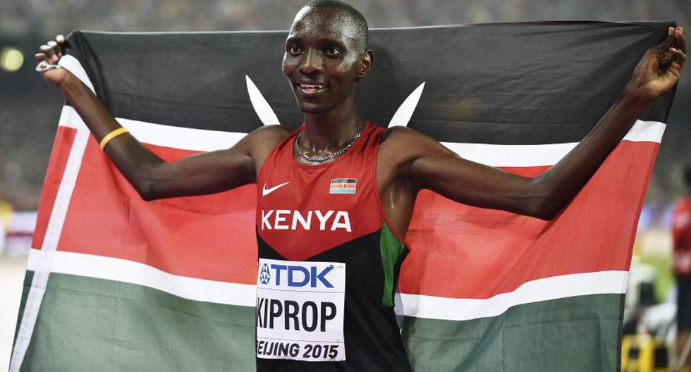 Asbel Kiprop, ganador de los 1500 metros planos. (Foto: EFE)