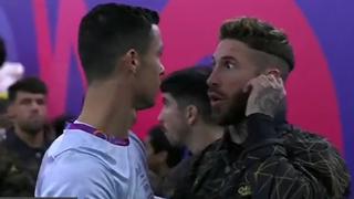 El emotivo reencuentro de Cristiano Ronaldo con Sergio Ramos y Keylor Navas | VIDEO