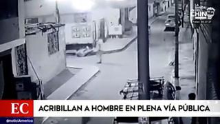 El Agustino: acribillan a hombre mientras bebía licor con amigos | VIDEO