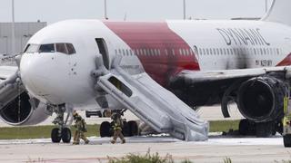 Incendio de avión en aeropuerto de Florida deja 15 heridos
