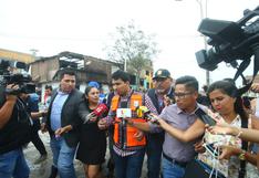 Alcalde de Villa El Salvador tuvo que retirarse de zona del siniestro por el reclamo de los afectados