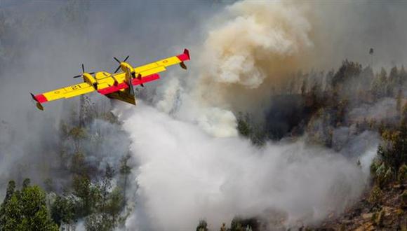Más de 70 municipios del norte y el centro de Portugal están este viernes en peligro máximo de incendio por las altas temperaturas. (Foto: AFP)