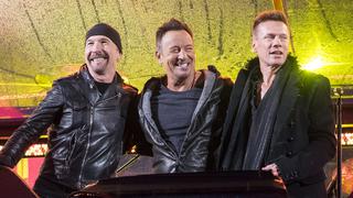 Chris Martin y Bruce Springsteen tocaron con U2