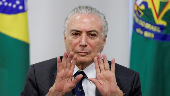 Michel Temer, presidente de Brasil. (Foto: Reuters/Ueslei Marcelino)