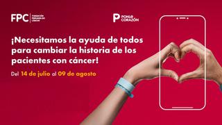 Fundación Peruana de Cáncer invoca a los peruanos a inscribirse como voluntarios de la colecta Ponle Corazón