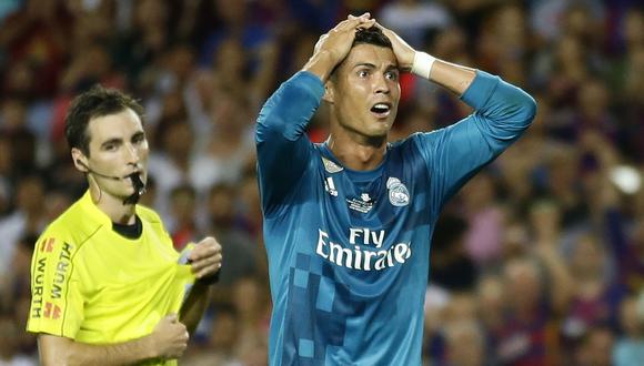 Cristiano Ronaldo deberá cumplir sanción de cinco partidos luego de que se desestimara la apelación del Real Madrid. (Foto: AP)
