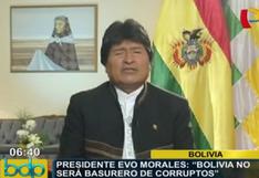 Evo Morales sobre Martín Belaunde: “Bolivia no protege a corruptos"