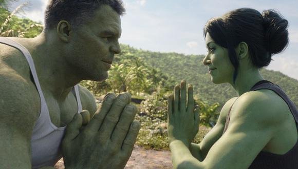 Mark Ruffalo como Hulk/Bruce Banner y Tatiana Maslany como Jennifer Walters/She-Hulk. (Foto: Marvel Studios)