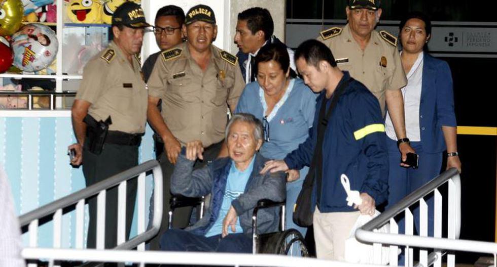 Alberto Fujimori abandonó la clínica privada a la que llegó el último miércoles por padecer una deshidratación severa producto de una gastroenterocolitis. (Foto: Andina)