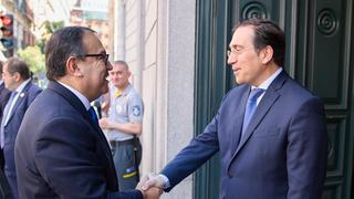 Alberto Otárola y canciller se reunieron en Madrid con ministro de Asuntos Exteriores de España