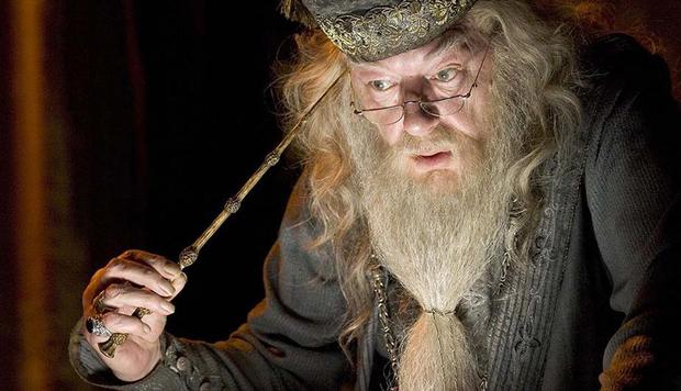 Albus Dumbledore is the headmaster of the College of Magic, Harry Potter's alma mater.  He is one of the most beloved professors at Hogwarts.  (Photo: Warner Bros)