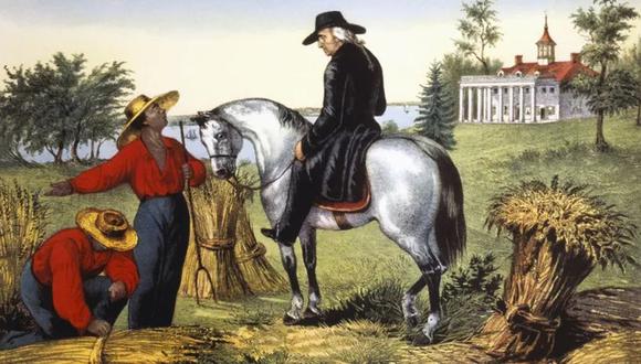 George Washington mantuvo a unos 300 en su plantación de Mount Vernon. (Getty Images)