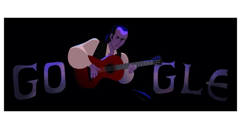 Google dedica su último doodle del año al guitarrista Paco de Lucia quien nació un 21 de diciembre y que hoy cumpliría 69 años. (Foto: Captura)