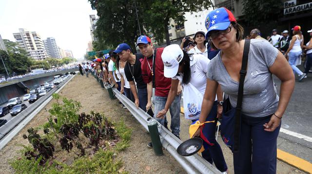 Venezuela: la marcha de 'ollas vacías' retumbó en Caracas - 2