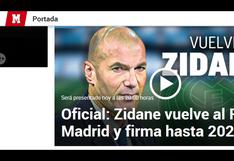 Real Madrid: las portadas internacionales sobre el retorno de Zinedine Zidane