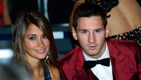 Antonella Roccuzzo, la compañera sentimental del crack Lionel Messi. (Foto: AFP)