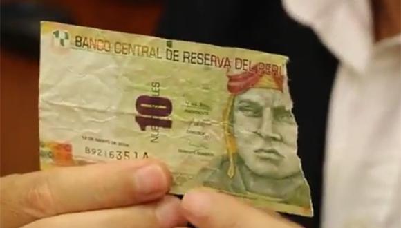 Si tienes un billete deteriorado o incompleto, no todo está perdido, según el Banco Central de Reserva del Perú este puede ser canjeado siempre y cuando cumpla ciertos requisitos. (Foto: BCR / YouTube)