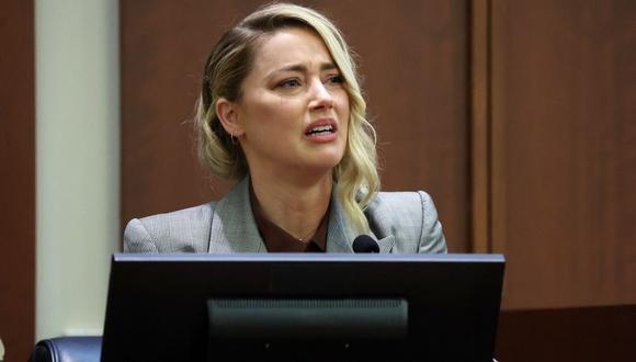 Amber Heard se quebró al señalar que está siendo amenazada de muerte (Foto: Michael Reynolds / Pool / AFP)