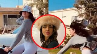 Eiza González y el video viral de su caída de la bicicleta que alborota Instagram