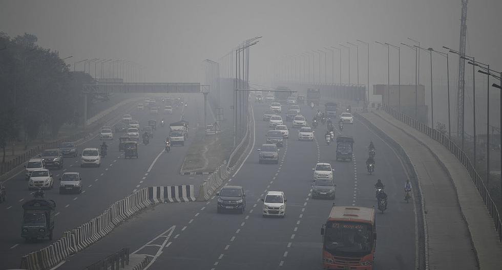 Contaminación del aire en Nueva Delhi, India. (Foto: AFP)