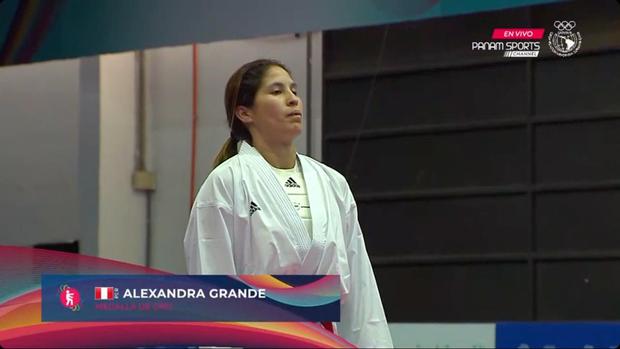 En semis, Alexandra Grande venció a Laura Díaz 4-2. Fuente: Panam Sports