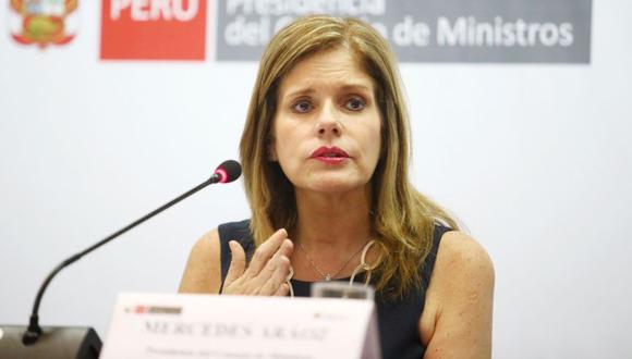 La primera ministra, Mercedes Aráoz, pidió responsabilidad por parte de todos los peruanos. (TV Perú)