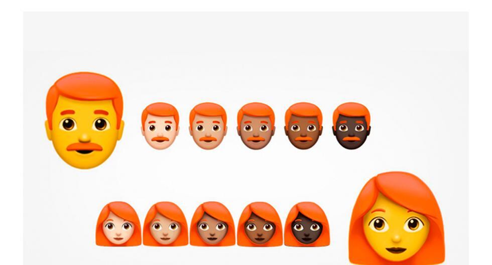 ¿Qué pasa con los emojis de pelirrojos? Desde el 2018 se implementarán en WhatsApp y así lucen. (Foto: Unicode)