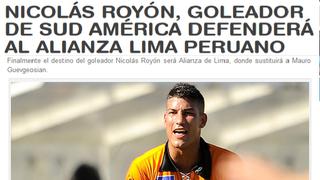 Uruguayo Nicolás Royón sería el nuevo delantero de Alianza Lima