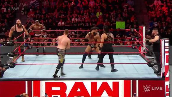 El equipo formado por Bobby Lashley, Braun Strowman y Roman Reigns brillaron en WWE Raw. (Foto: Twitter)