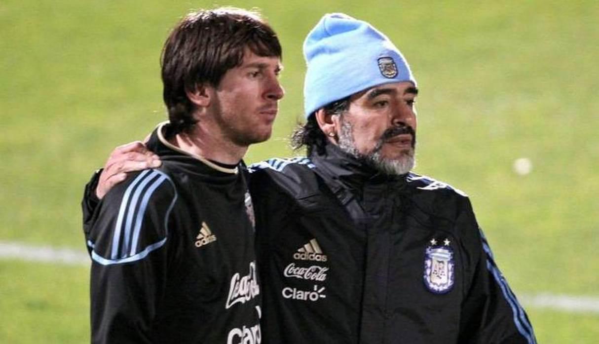 La comparación de Roberto Ayala entre Diego Maradona y Lionel Messi. (Foto: EFE)