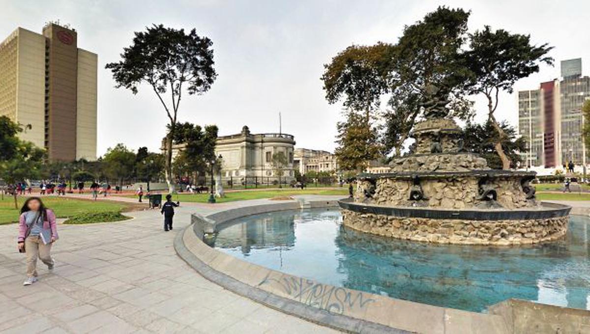 El parque Neptuno, donde se hará la remodelación, se encuentra al frente del Parque de la Exposición. (Foto: Google Maps)