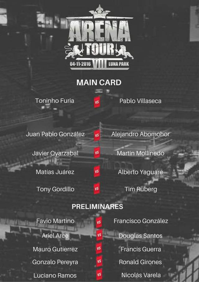 MMA: peruano Martín Mollinedo vs Javier Oyarzabal en Arena Tour - 2