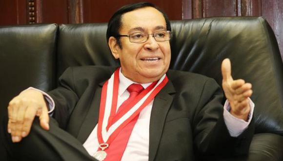 Víctor Prado encabezó la ceremonia por el Día del Juez en el Palacio de Justicia. (Foto: Poder Judicial)
