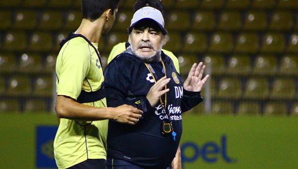 Diego Maradona cumple su segunda temporada en Dorados de Sinaloa. (Foto: Dorados de Sinaloa)