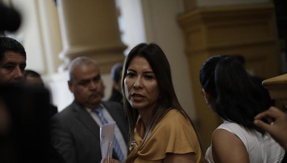 Mónica Saavedra, de Acción Popular, fue la candidata más votada del partido. Ella omitió consignar una sentencia firme, por lo que su caso fue derivado a la fiscalía. (Foto: GEC)