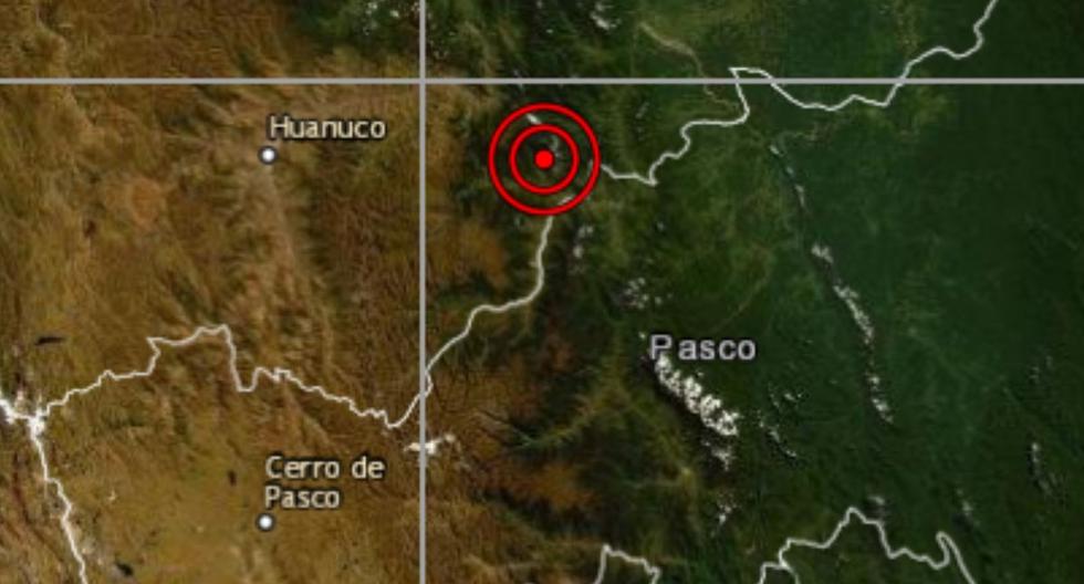 De acuerdo con el IGP, el epicentro de este movimiento telúrico se ubicó a 25 kilómetros al noreste de Pozuzo, en Oxapampa en la región de Pasco, y a 20 kilómetros de profundidad. (Foto: IGP).