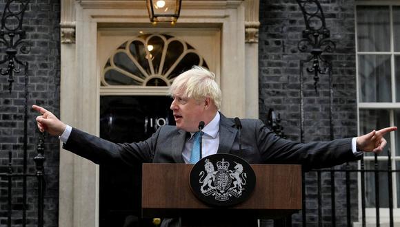 Boris Johnson anunció su renuncia el pasado julio, aunque se mantuvo en el cargo hasta primeros de septiembre. (REUTERS).