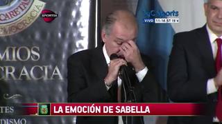 Sabella recordó entre lágrimas no haber ganado el Mundial