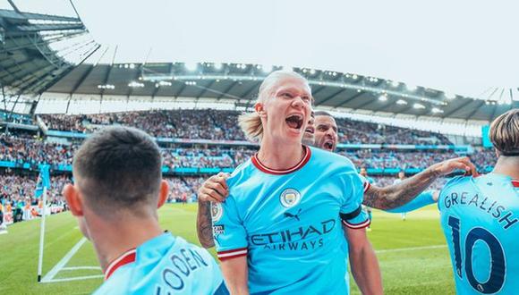 Erling Haaland lleva 13 tantos en la Premier League. (Foto: Manchester United)