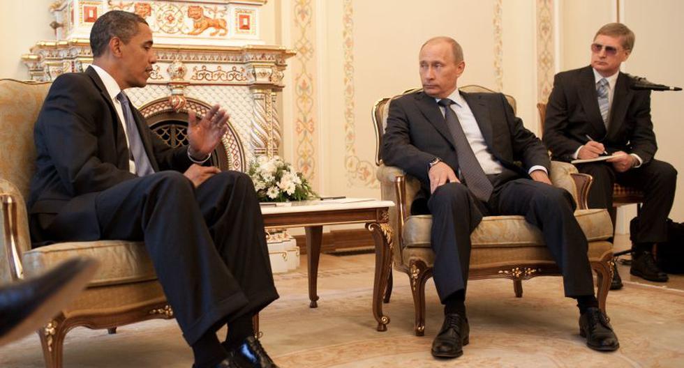 Barack Obama y Vladimir Putin en el Salón Oval. (Foto: White House / Flickr)