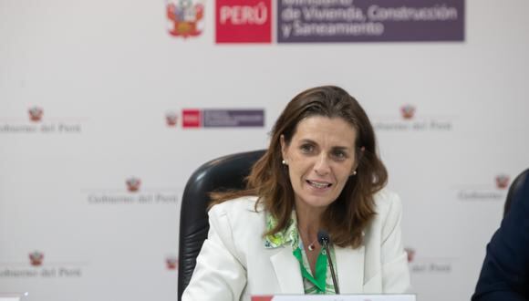 Hania Pérez de Cuéllar, ministra de Vivienda, Construcción y Saneamiento | Foto: MVCS / Archivo
