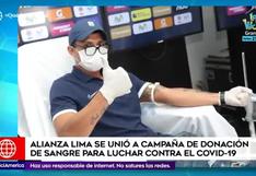 Jugadores de Alianza Lima participan en campaña de donación de sangre