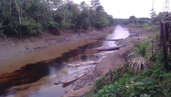 Comunidades nativas señalan que el crudo llegó al cauce principal del río Marañón y viene afectando a varios pueblos amazónicos. (Foto: Defensoría)