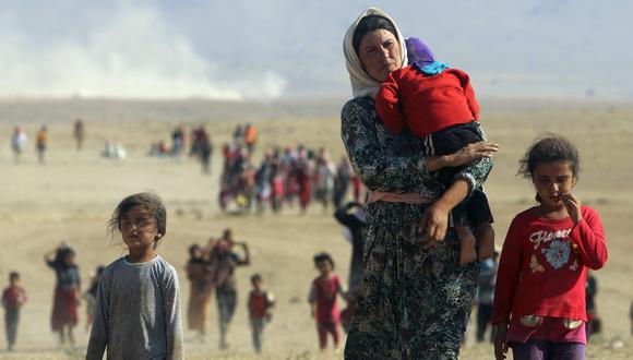 Francia acogerá a 100 mujeres yazidíes víctimas del Estado Islámico. (Reuters).