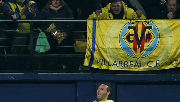 Santi Cazorla marcó el primero del partido a favor del Villarreal ante el Real Madrid por la Liga española. | Foto: AP