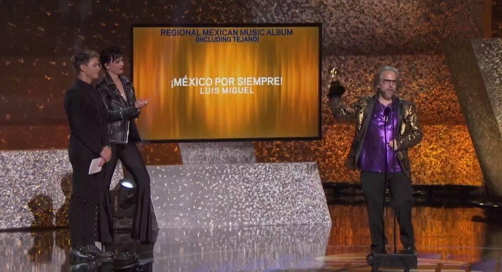 Luis Miguel ganó el premio al Mejor álbum regional mexicano. (Foto: Captura de pantalla)