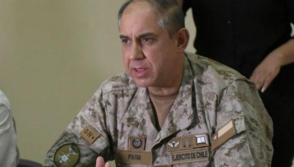 El jefe del Estado Mayor Conjunto (EMCO) de las Fuerzas Armadas (FF.AA) de Chile, general Guillermo Paiva dio su renuncia.(Foto: El Mercurio)