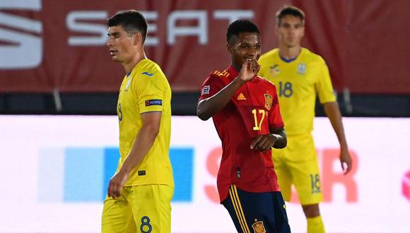 Ansu Fati se perderá los partidos con la selección de España. (Foto: AFP)