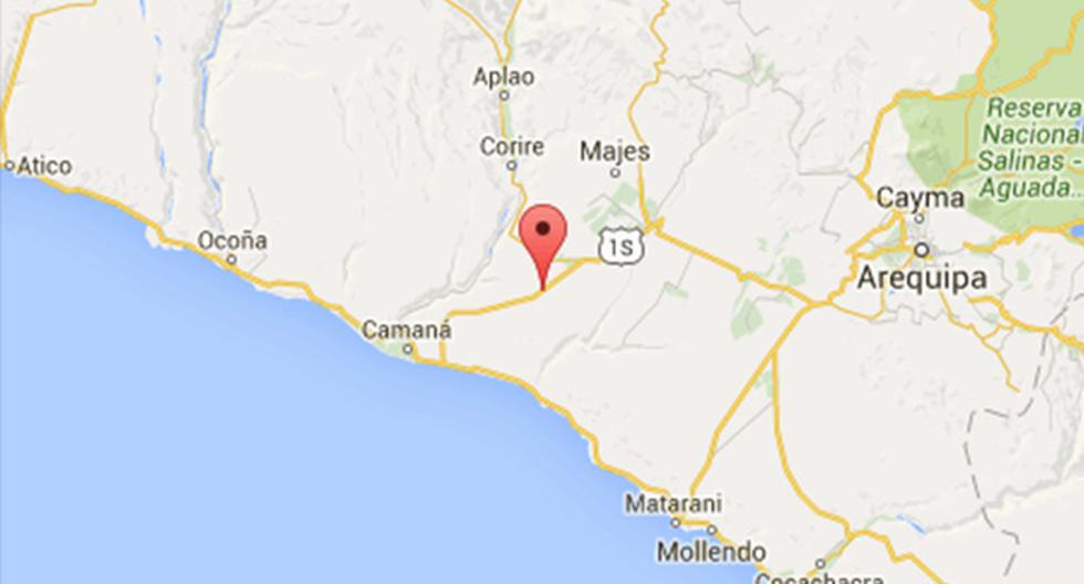 El sismo de 4,5 grados se sintió en Quilca, Arequipa y Camaná. (Foto: IGP)